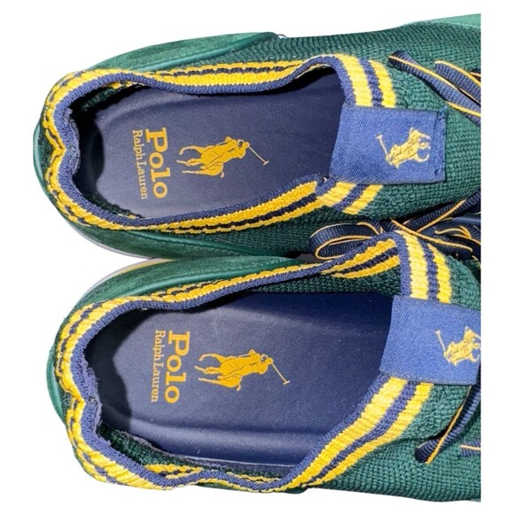 Polo Ralph Lauren Trackstr 200 II Mens Size 14 Sneakers Green Pony Shoes New - Picture 6 of 9
